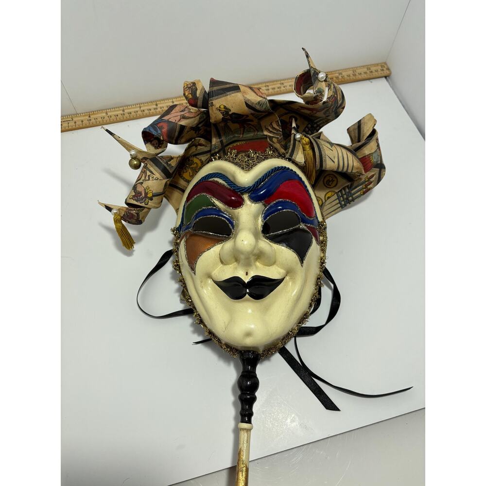 Vintage Handmade Venetian Mask - Authentic Otto Bassano Craftsmanship